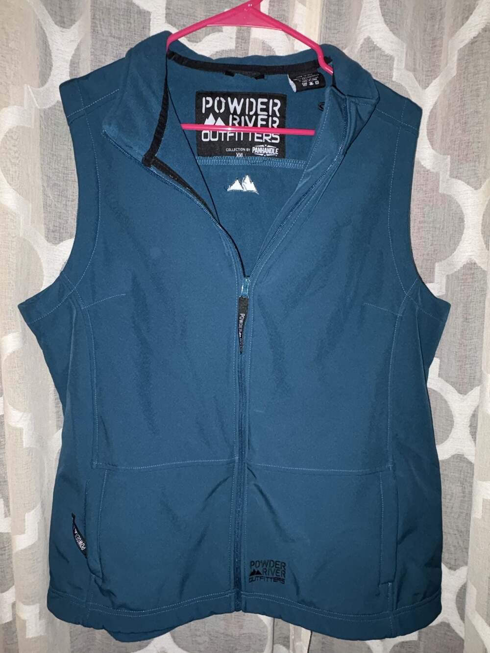 Powder River Outfitters Performance Teal Softshell Vest XXL